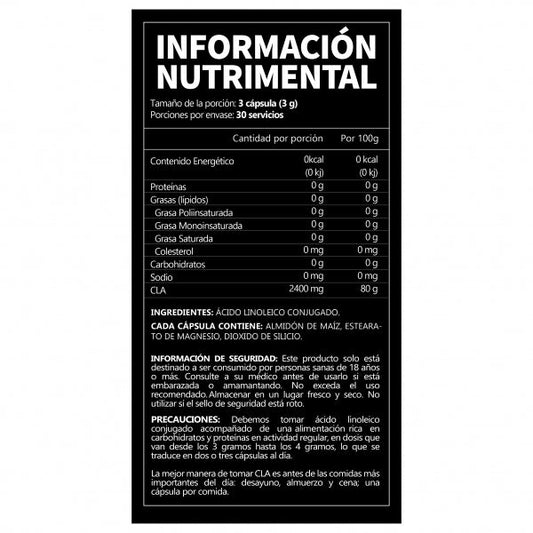 CLA90capsinformacionnutrimental