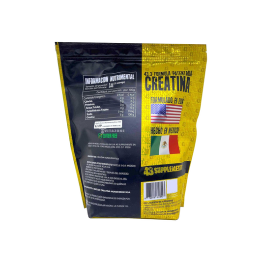 Creatina43supplements1kginformacionnutrimental